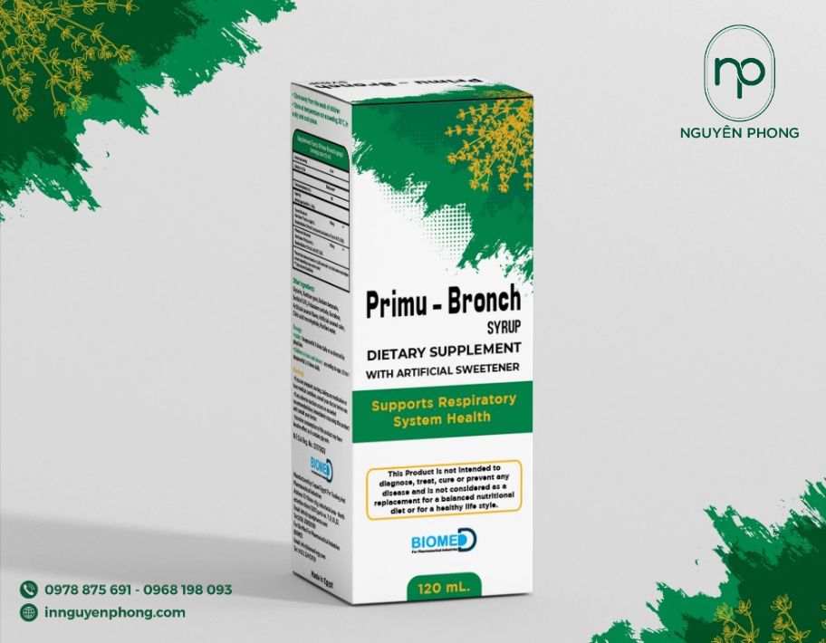 Kiểu dáng nắp gập đáy cài phổ biến của hộp đựng siro